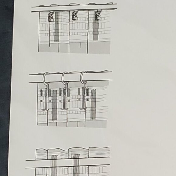 Window curtain Dark Teal Color two panel - Picture 4 of 7